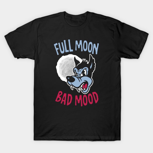 Full Moon Bad Mood (dark) T-Shirt by GiMETZCO!